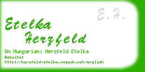 etelka herzfeld business card